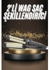 İkili Wag Maşa Saç Şekillendirici Seramik Kaplama Isı Ayarlı