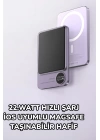 iOS Uyumlu 22.5W Hızlı Şarj Magsafe Powerbank Dijital Göstergeli 10.000 mAh