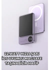 iOS Uyumlu 22.5W Hızlı Şarj Magsafe Powerbank Dijital Göstergeli 10.000 mAh