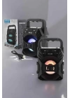 Işıklı Bluetooth Hoparlör Müzik ve Renkli Işık Taşınabiilir