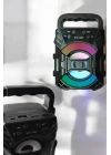 Işıklı Bluetooth Hoparlör Müzik ve Renkli Işık Taşınabiilir