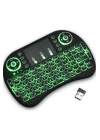 Işıklı Kablosuz Mini Klavye ve Dokunmatik Mouse Seti Türkçe Kablosuz