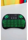 Işıklı Kablosuz Mini Q Klavye Tüm Cihazlara Uyumlu