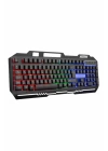 Işıklı Oyuncu Q Klavye Mouse Seti Siyah Gaming Oyuncu Klavye