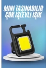 Işıldak USB Şarjlı Cep El Feneri Taşınabilir Mini Led Işık Çok Fonksiyonlu
