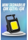 Işıldak USB Şarjlı Cep El Feneri Taşınabilir Mini Led Işık Çok Fonksiyonlu