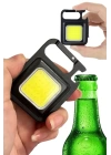Işıldak USB Şarjlı Cep El Feneri Taşınabilir Mini Led Işık Çok Fonksiyonlu