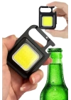 Işıldak USB Şarjlı Cep El Feneri Taşınabilir Mini Led Işık Çok Fonksiyonlu