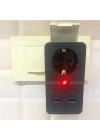 Isıya Dayanıklı Termal Akım Korumalı 1 Priz Girişli 2 USB Girişli 2 TYPE-C Girişli Pirz