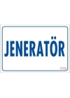 Jeneratör Uyarı Levhası 17,5x25 KOD:1722