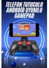 Joystik Gamepad Bluetooth Telefon Tutucu Oyun Kolu Telefon Android Uyumlu