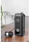 Kablolu Bluetooth Kulaklık Kulak İçi Stereo Mikrofonlu Dijital Göstergeli