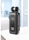 Kablolu Makaralı Bluetooth Kulaklık Uzun Pil Ömrü Dijital Göstergeli