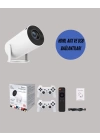 Kablosuz 4K Projeksiyon – Wi‑Fi 6 & Bluetooth 5.0 ile Oyun ve Uygulama Merkezli