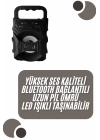Kablosuz Bluetooth Hoparlör Ses Bombası RGB Işıklı Taşınabilir Yüksek Ses Kaliteli