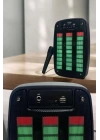 Kablosuz Bluetooth Hoparlör Taşınabilir 6.5 inç LED Işık Kareoke