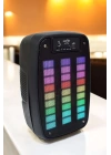 Kablosuz Bluetooth Hoparlör Taşınabilir 6.5 inç LED Işık Kareoke