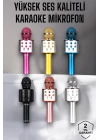 Kablosuz Bluetooth Karaoke Mikrofon USB ve AUX Girişli, Yüksek Ses Kalitesi