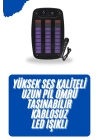 Kablosuz Hoparlör İOS ve Android Uyumlu Şarjlı SD Kart Girişli Bluetooth Hoparlör