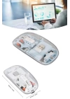 Kablosuz Mouse Fare Şarjlı Bluetooth Wireless Çift Modlu Sessiz