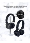 Kablosuz RGB Işıklı Katlanabilir Bluetooth Kulak Üstü Kulaklık
