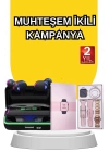 Kadınlara Özel Bileklik Hediyeli Akıllı Saat ve Dijital Göstergeli ANC Özellikli Bluetooth Kulaklık