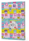 Kahve 10 - Yan Boyamalı Çizgili Defter