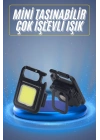 Kamp Çadır Lambası Şarjlı El Feneri Işıldak Anahtarlık Mini Mıknatıslı