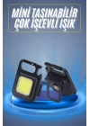 Kamp Çadır Lambası Şarjlı El Feneri Işıldak Anahtarlık Mini Mıknatıslı