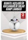 Kamp Lambası Güneş Enerjili Solar 5 Kanatlı Katlanır Lamba Karavan