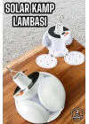 Kamp Lambası Işıldak Beyaz Işık Güneş Enerjili Solar Aydınlatma 5 Kanatlı Katlanabilir