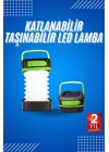 Kamp Lambası Katlanabilir Lamba Solar Şarjlı Led Lamba El Fenerli