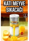 Katı Meyve Sıkacağı Taşınabilir USB Şarjlı Pratik Paslanmaz Çelik Bıçaklı