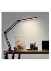 Katlanabilir Led Işık Masa Tutucu Mengeneli Metal 3 Renk Okuma Işığı Çalışma Masası Usbli