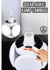 Katlanabilir Taşınabilir Kamp Lambası Işıldak Beyaz Işık Güneş Enerjili Solar Aydınlatma