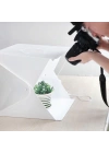 Katlanır Işıklı Fotoğraf Stüdyosu 40x40 cm 6 Renk Fonlu Ürün Çekimi İçin Uygun Fotoğraf Çekim Kutusu