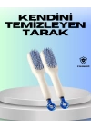 Kendini Temizleyen Ergonomik Saç Tarağı – ABS Gövde, Silikon Diş