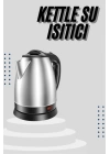 Kettle C F Tipi 220-240V Paslanmaz Çelik Elektrik Kablolu Otomatik Kapanma