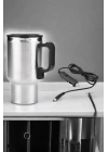 Kettle Kapaklı Araç İçi Termos Tüm Arabalara Uyumlu Çakmaklık Girişli Su Isıtıcı Bardak
