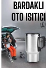 Kettle Kapaklı Araç İçi Termos Tüm Arabalara Uyumlu Çakmaklık Girişli Su Isıtıcı Bardak