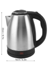Kettle Su Isıtıcı C F Priz Uyumlu 220 - 240 V Paslanmaz Çelik Kablolu