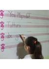 Kılavuz Çizgili Akıllı Kağıt Yazı Tahtası Duvarda İz Bırakmaz Statik Yeni Müfredata Uygun 100x56cm
