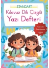 Kılavuz Dik Çizgili Yazı Defteri Küçük Boy - Mavi