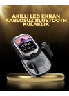 Kişiselleştirilebilir LED Ekranlı Bluetooth Kulaklık – Oyun & Müzik Modlu