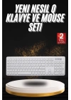 Klavye Mouse Seti Sessiz Kablosuz Türkçe TV  PC Uyumlu