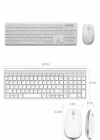 Klavye Mouse Seti Sessiz Kablosuz Türkçe TV  PC Uyumlu