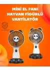 Kompakt Tasarımlı USB Şarjlı Mini Fan – Hayvan Figürlü Vantilatör
