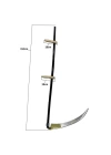 Komple Tırpan - Metal Saplı 6 Parça Set - Ahşap Elcik 70 Cm