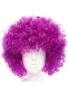 Koyu Mor Renk Violet Afro Bonus Saç Peruk