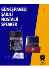 KTF-1428 Solar Enerjiyle Şarj Olabilen Bluetooth Nostalji Hoparlör – Taşınabilir, Güçlü Ses, MP3 Okuyucu